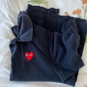 Commes does garcons navy polo